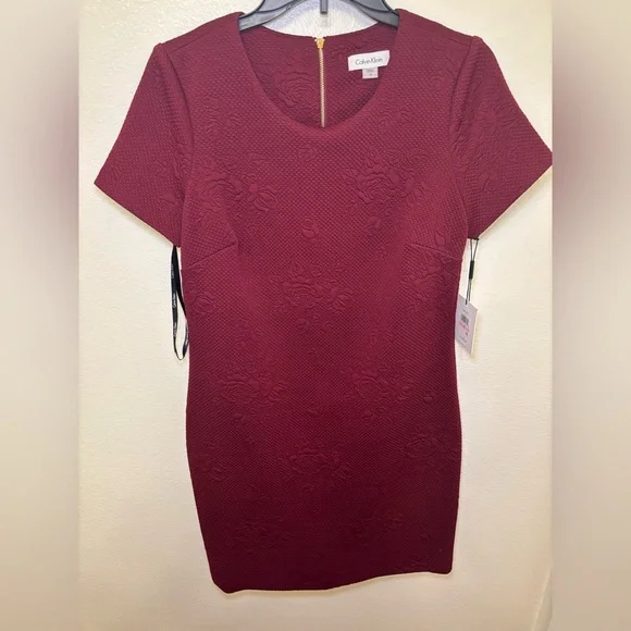 Calvin Klein Rich Red Mini Dress - Picture 2 of 6